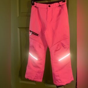 Kids Pink Snow Pants